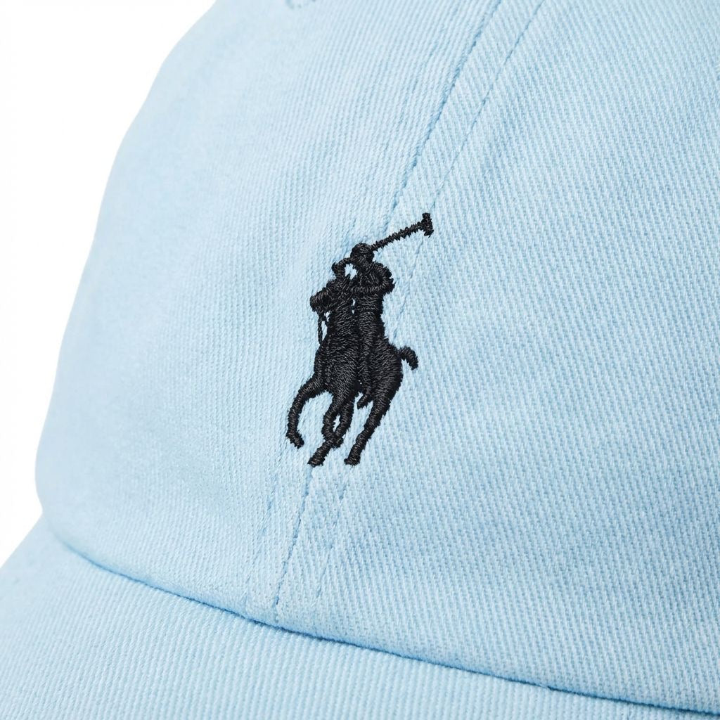 RL Classic Cap - Blau Serenity Kleines Pony Schwarz