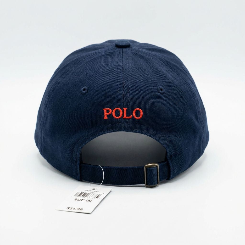 RL Classic Cap - Marineblau Kleines Pony Rot
