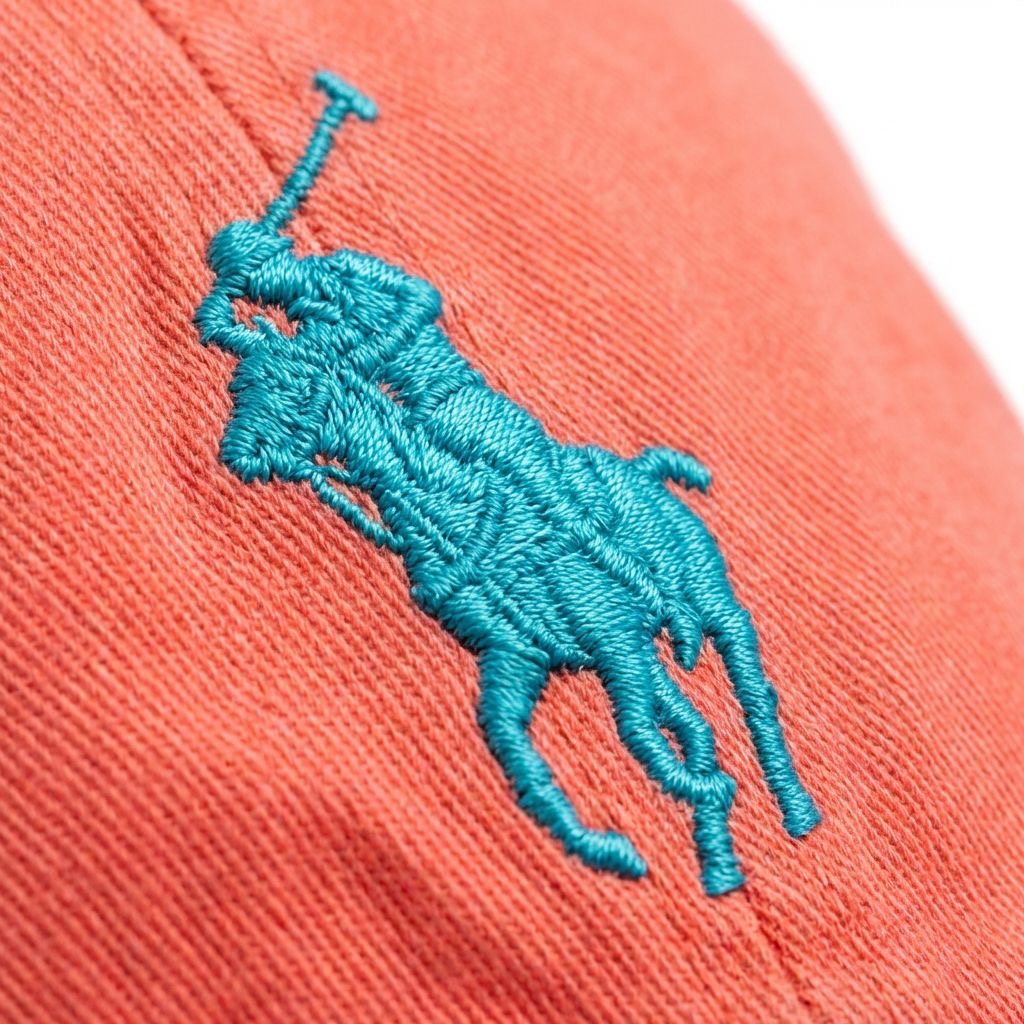 RL Classic Cap - Lachs Kleines Pony Baby Blau