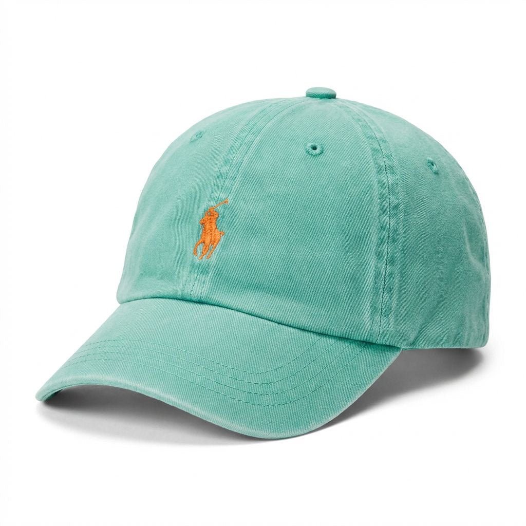 RL Classic Cap - Wassergrün Kleines Pony Orange