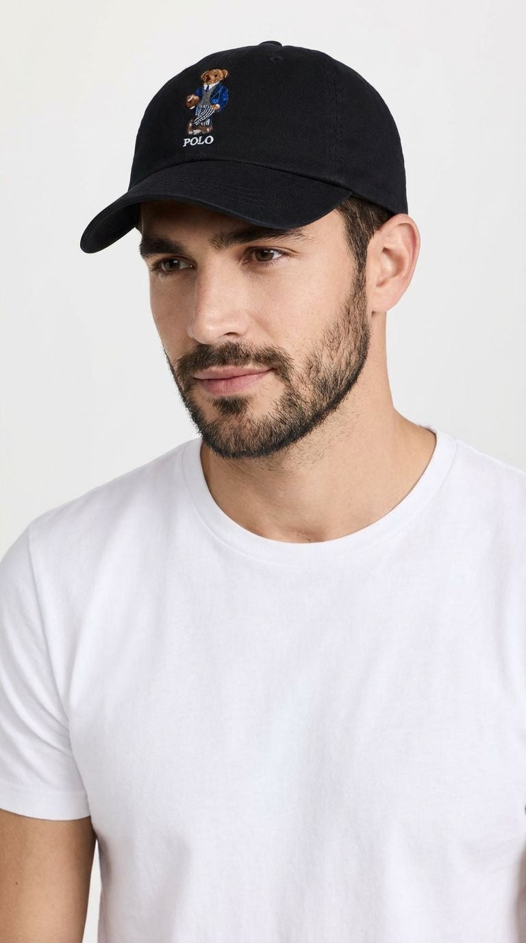 RL Cap Stil Bär - Schwarz
