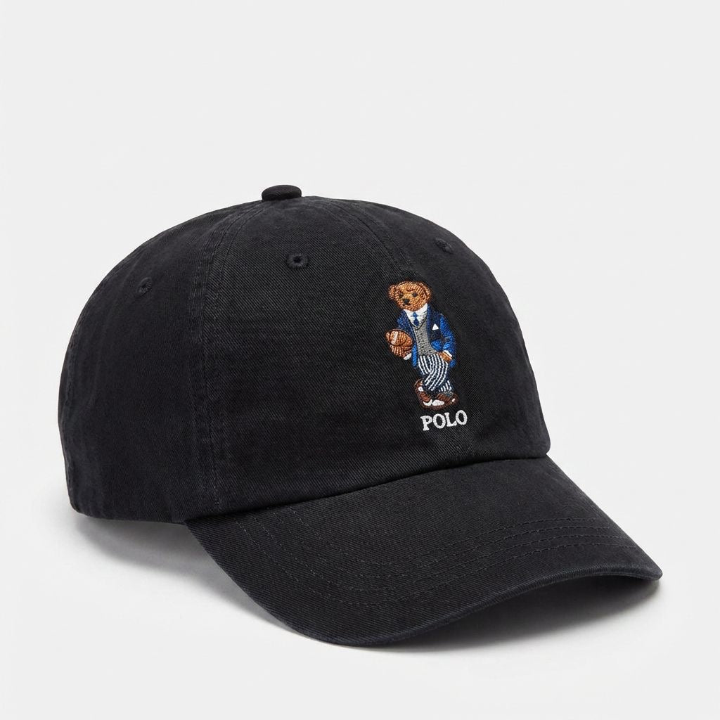 RL Cap Stil Bär - Schwarz