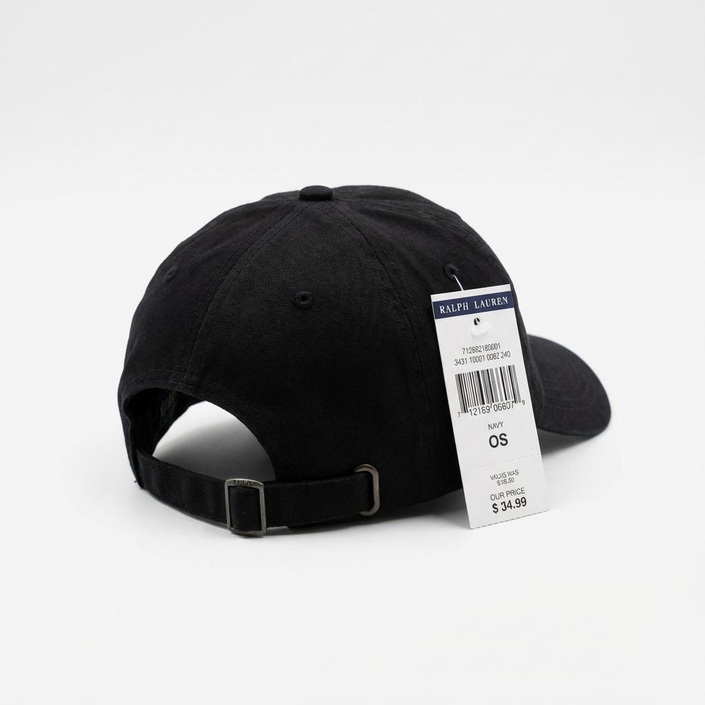 RL Vintage Logo Cap - Schwarz