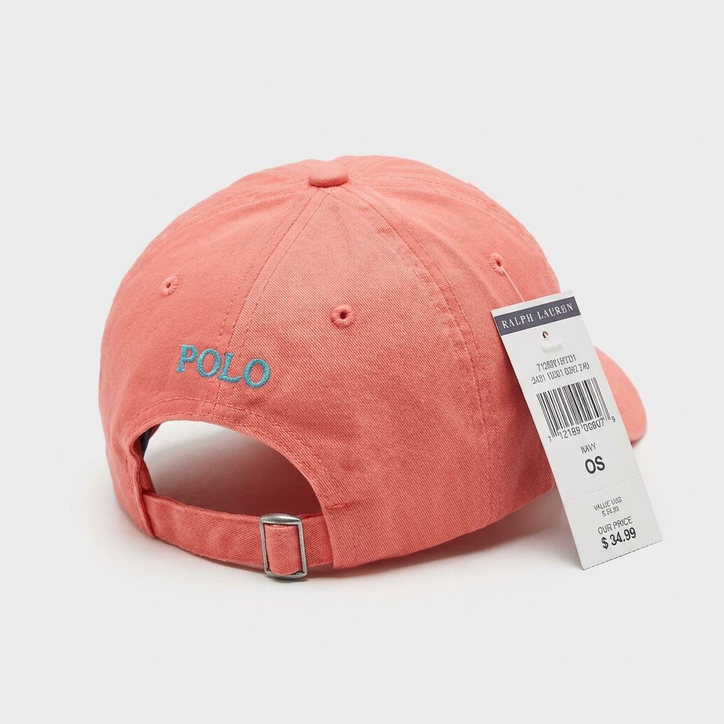 RL Classic Cap - Lachs Kleines Pony Baby Blau