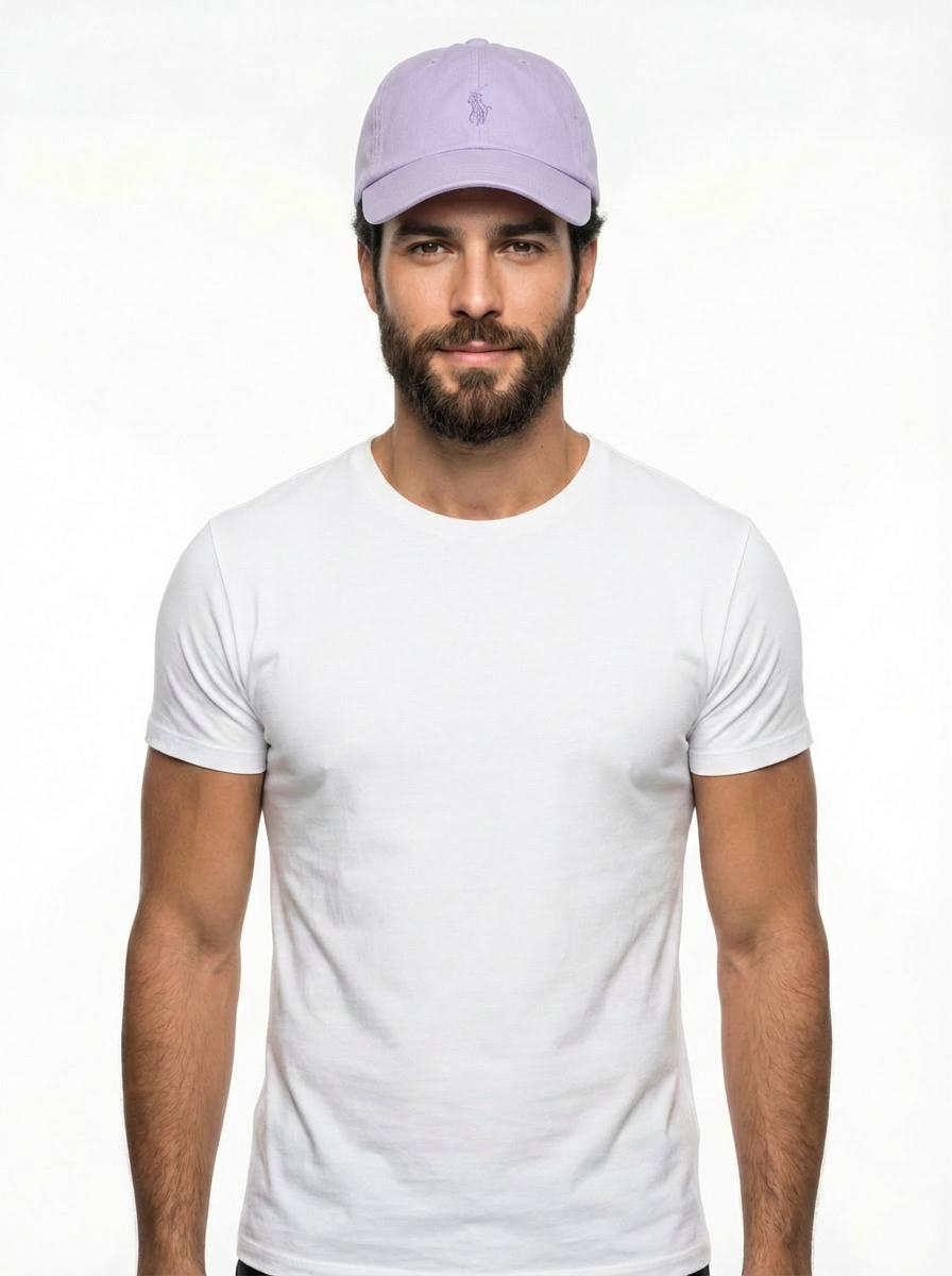 RL Classic Cap - Lila Kleines Pony Weiß