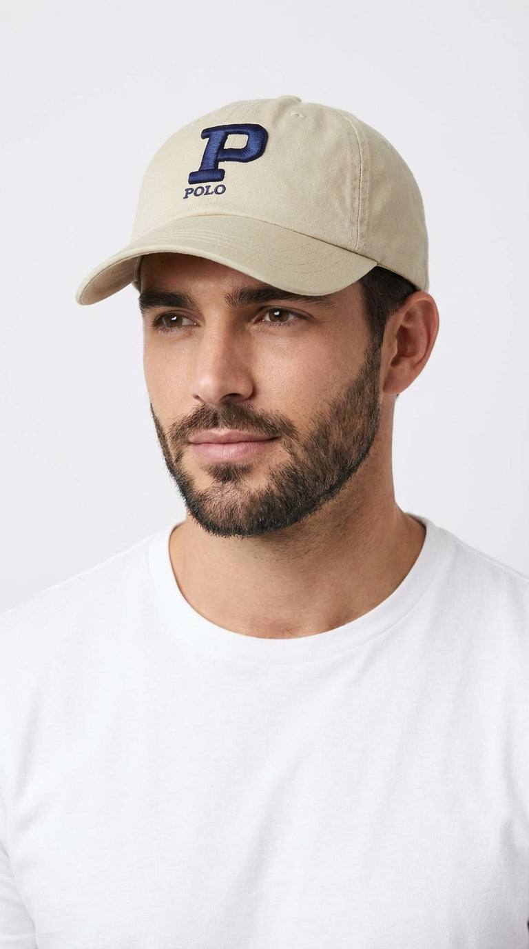 RL Letter Cap - Creme