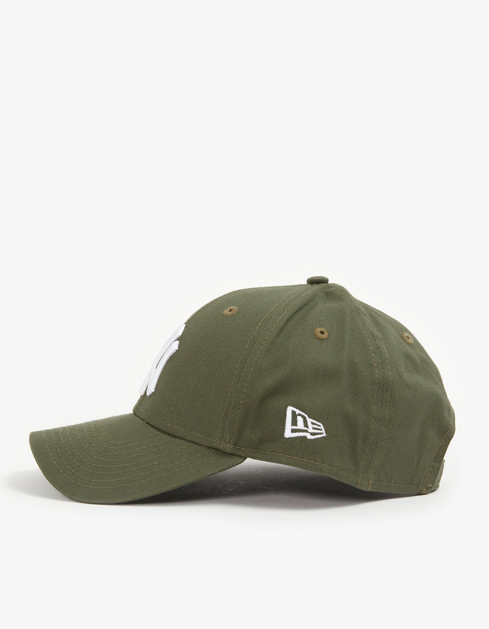 NY Yankees 9FORTY Strapback Cap - Neues Oliv/Weiß