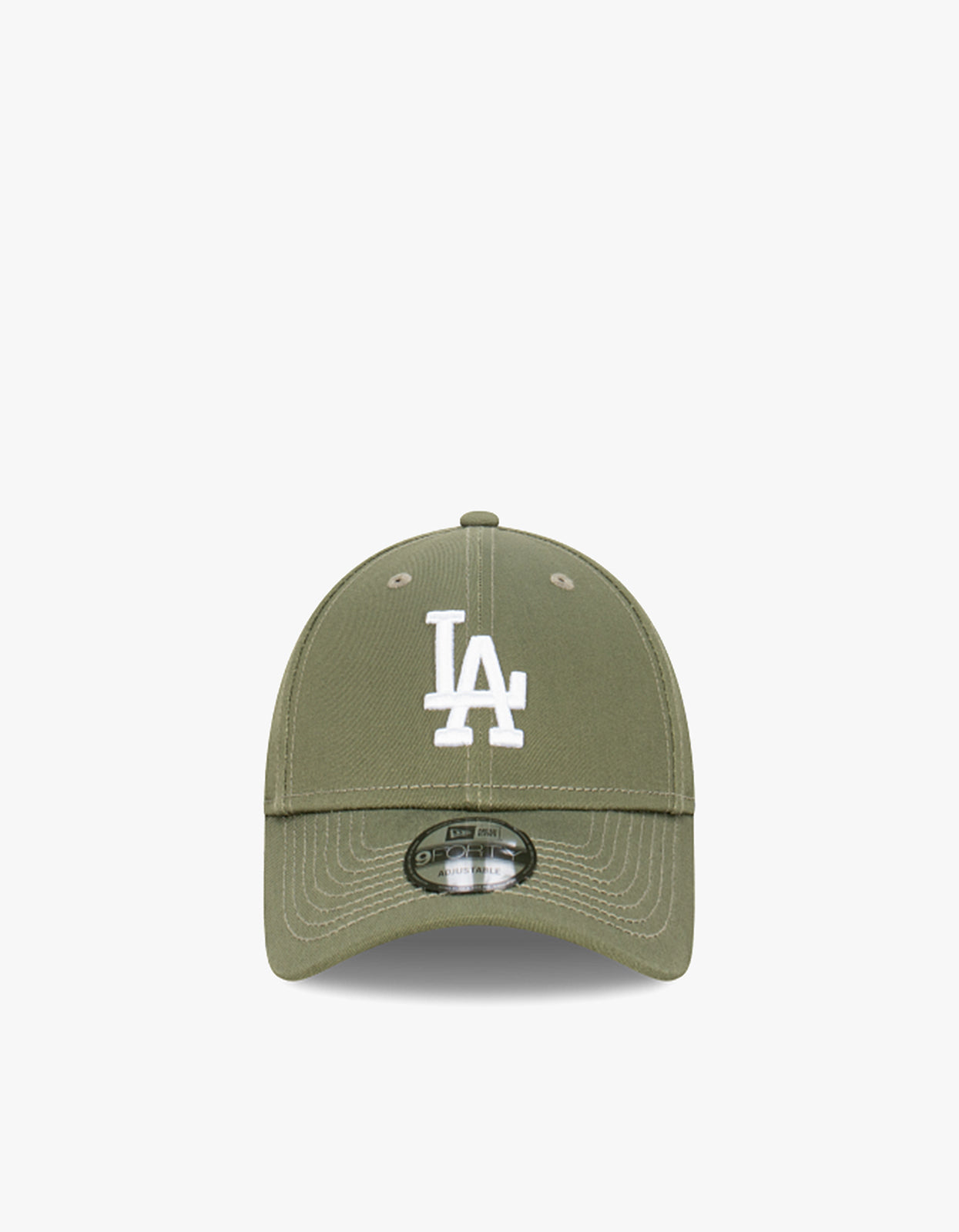 LA Dodgers 9FORTY Strapback Cap - Neu Oliv/Weiß