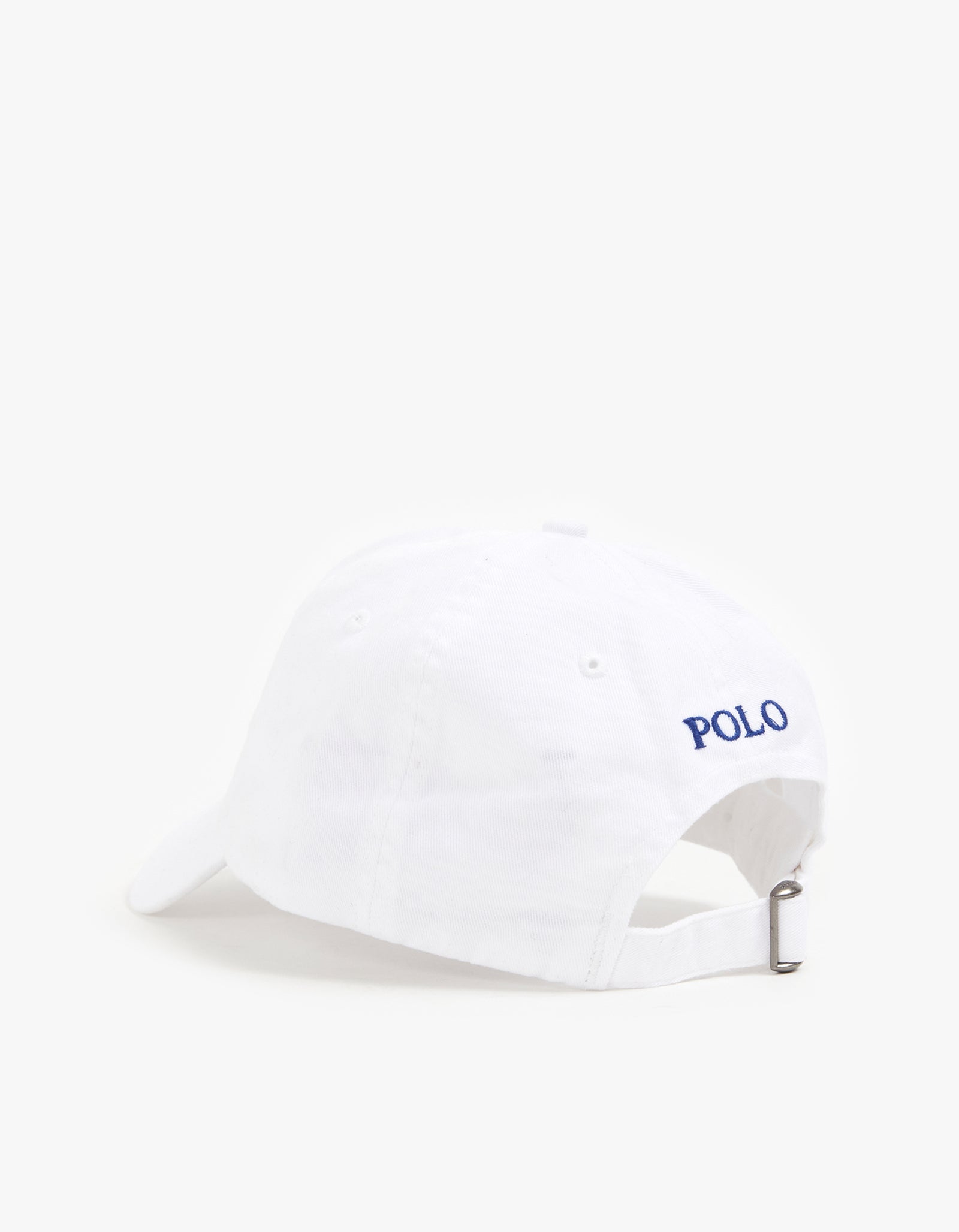 Baumwoll Chino Ball Cap - Weiß/Marlin Blau