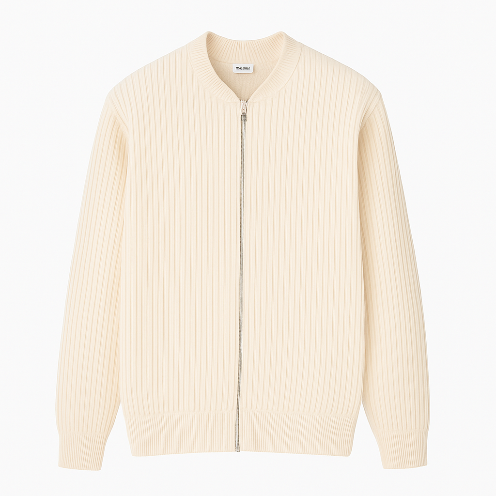 Herren Casual Pullover mit Reißverschluss