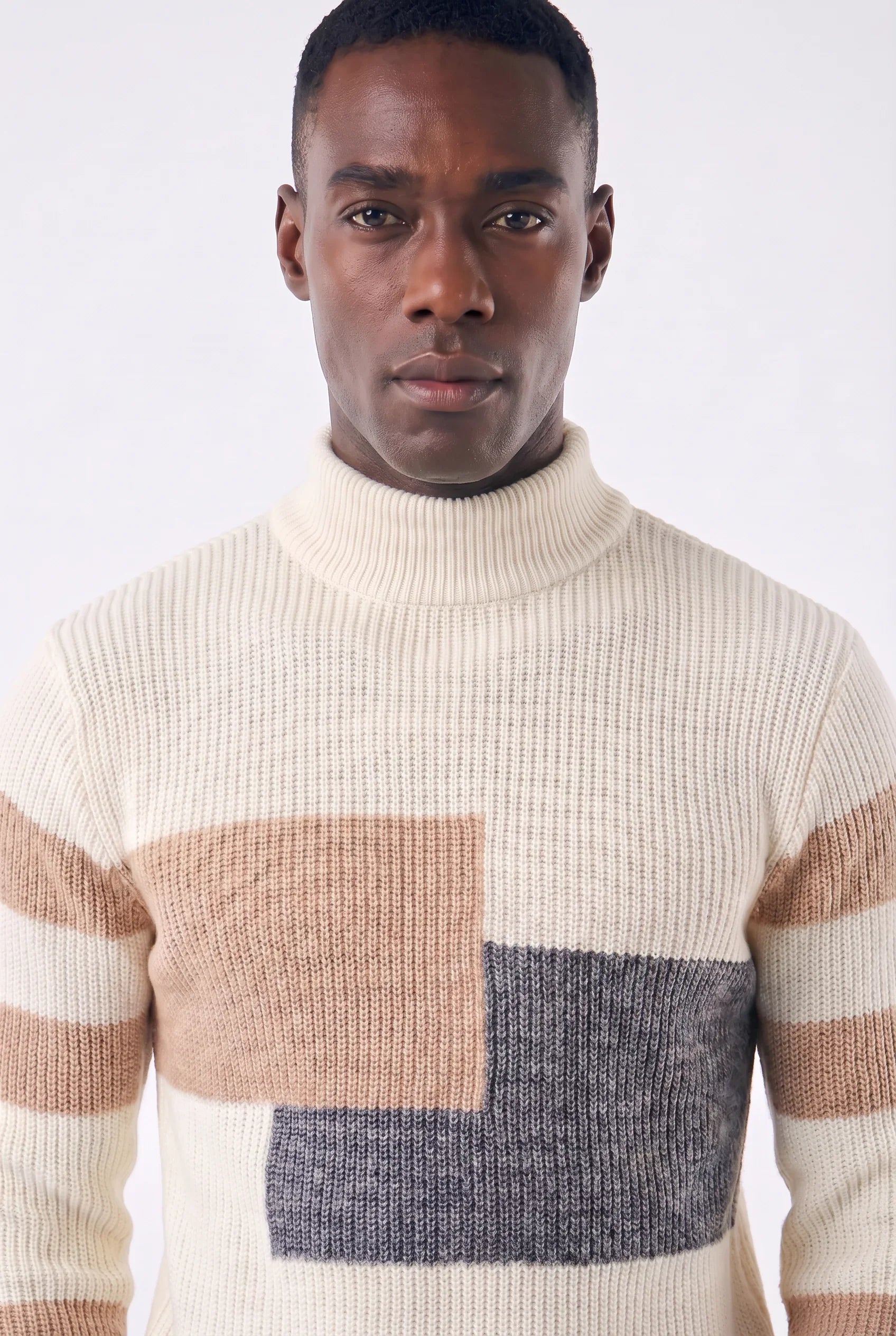 Herren Pullover aus geripptem Strick
