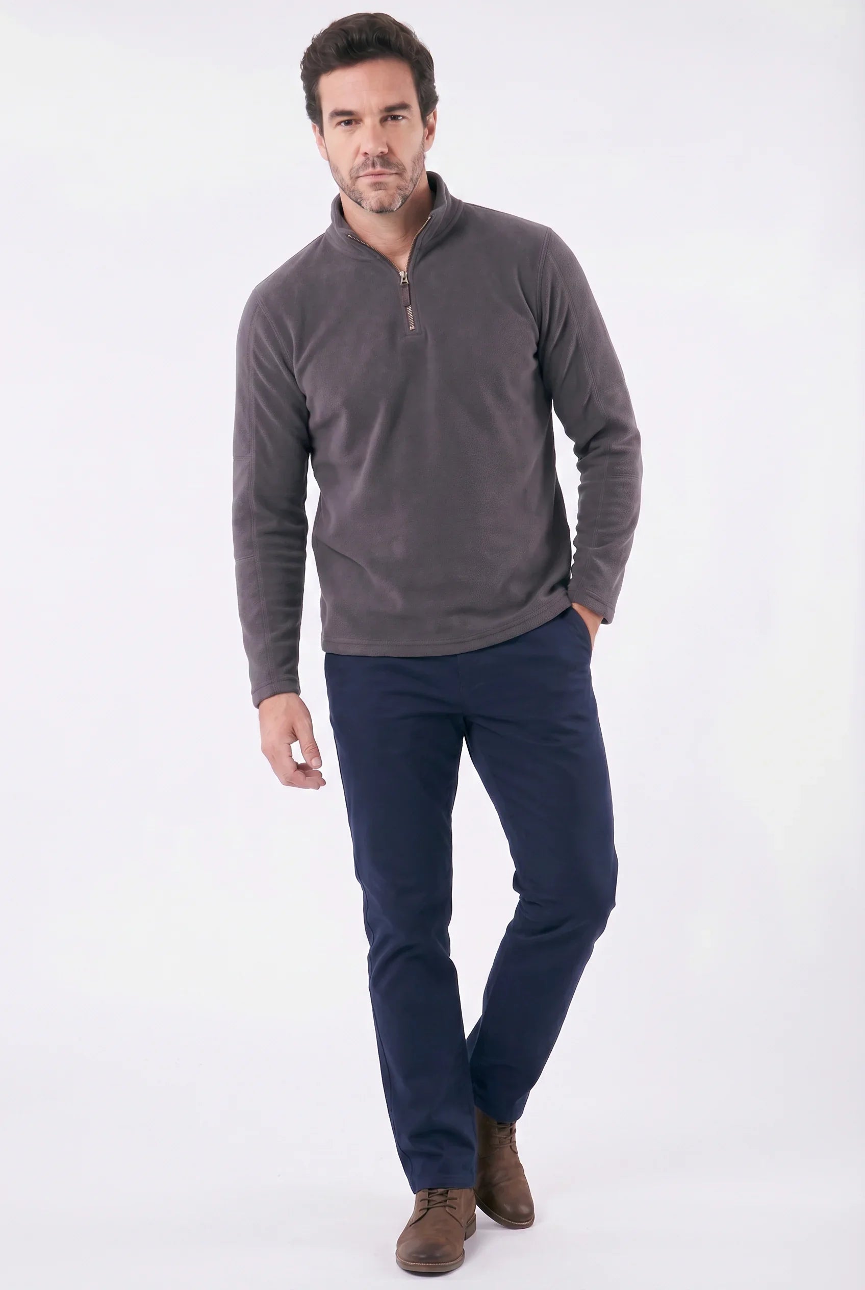 Herrenpullover Quarter-Zip Veron