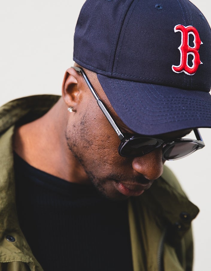 Boston Red Sox 9FORTY Strapback Cap - Marine/Rot