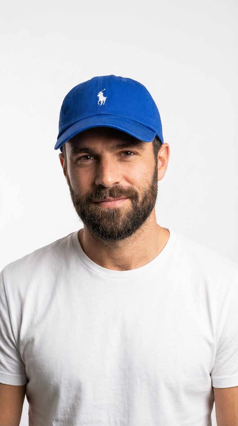 RL Classic Cap - Royalblau Kleines Pony Weiß