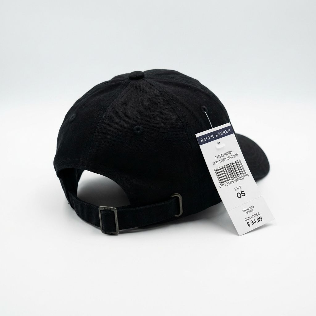 RL Cap Timeless Script - Schwarz