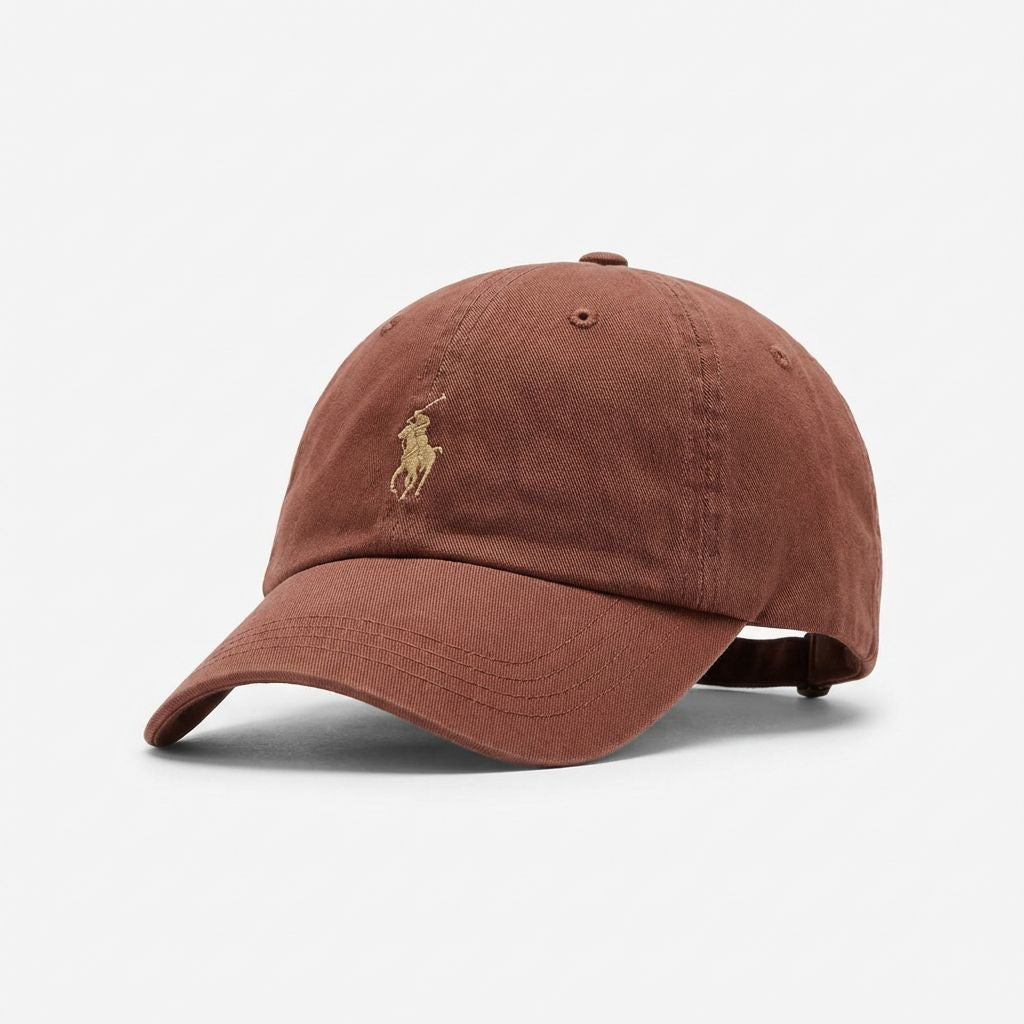 RL Classic Cap - Braun Kleines Pony Khaki