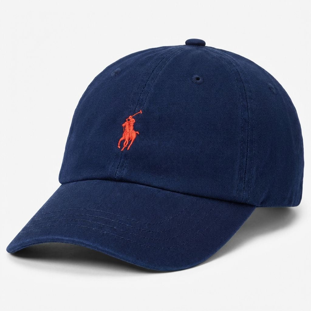 RL Classic Cap - Marineblau Kleines Pony Rot
