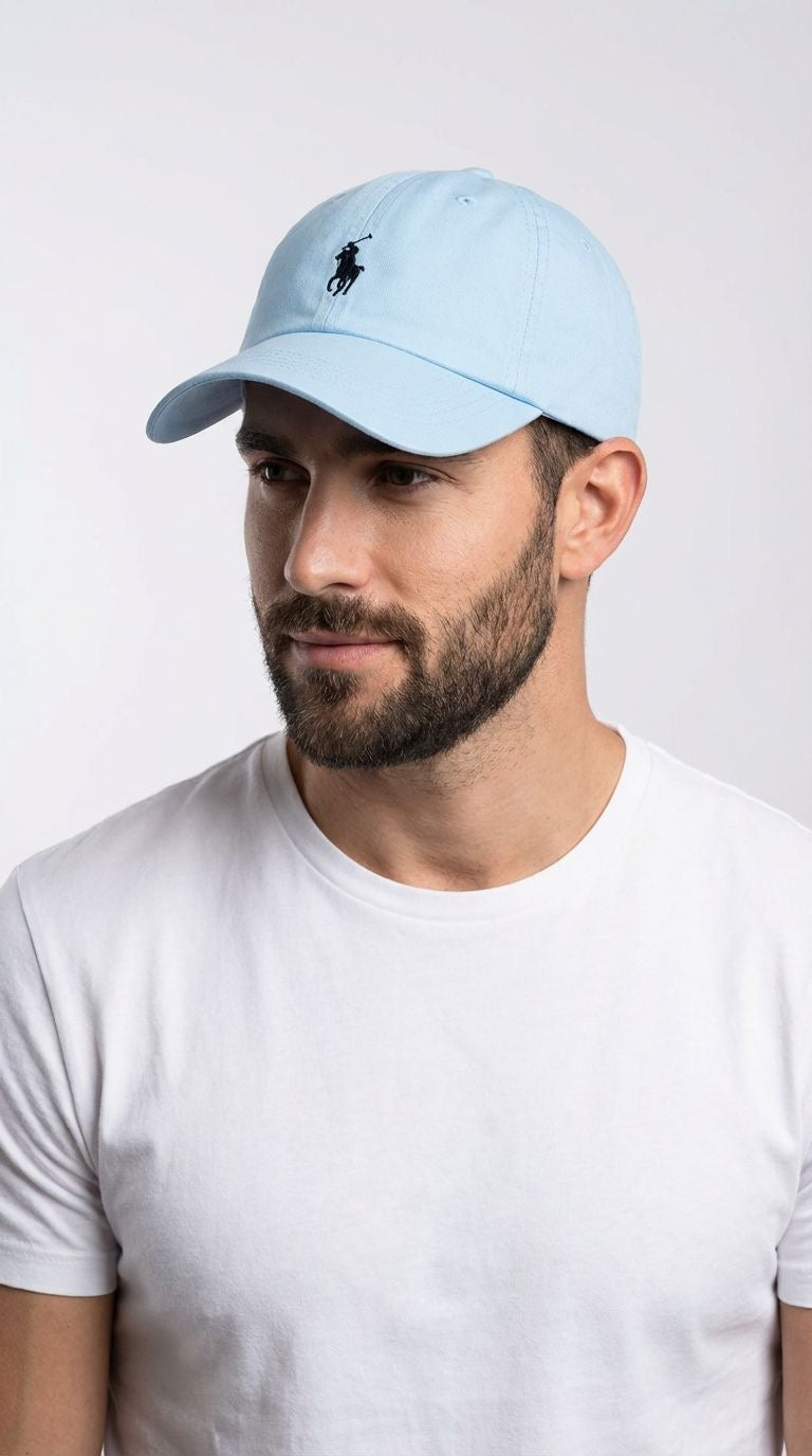 RL Classic Cap - Blau Serenity Kleines Pony Schwarz