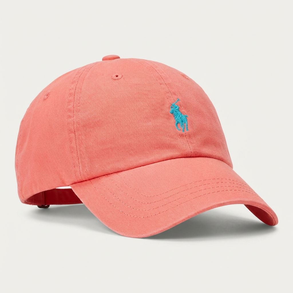 RL Classic Cap - Lachs Kleines Pony Baby Blau