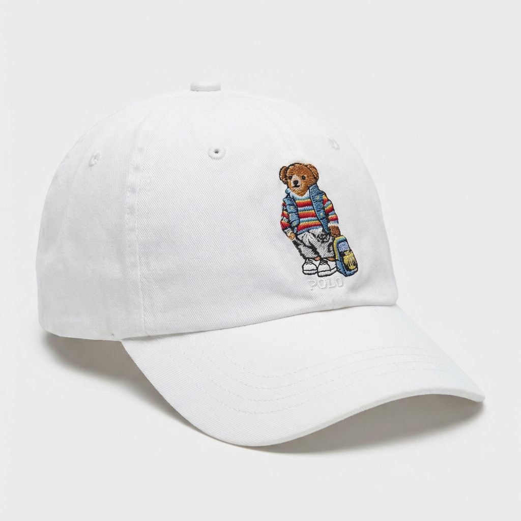 RL Cap Rucksack Bär - Weiß