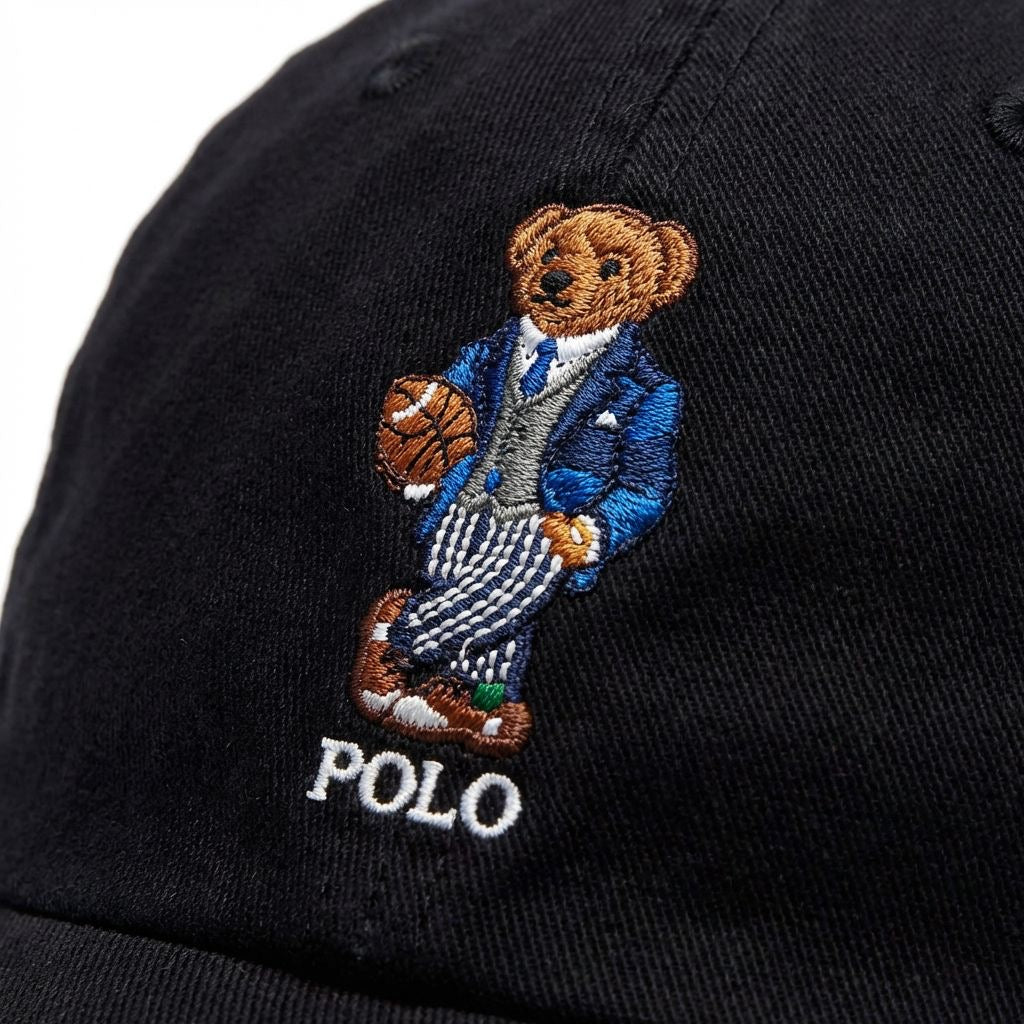 RL Cap Stil Bär - Schwarz