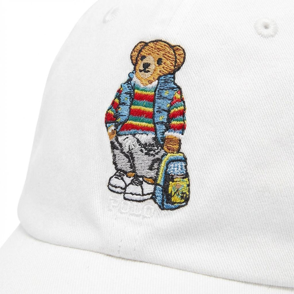 RL Cap Rucksack Bär - Weiß