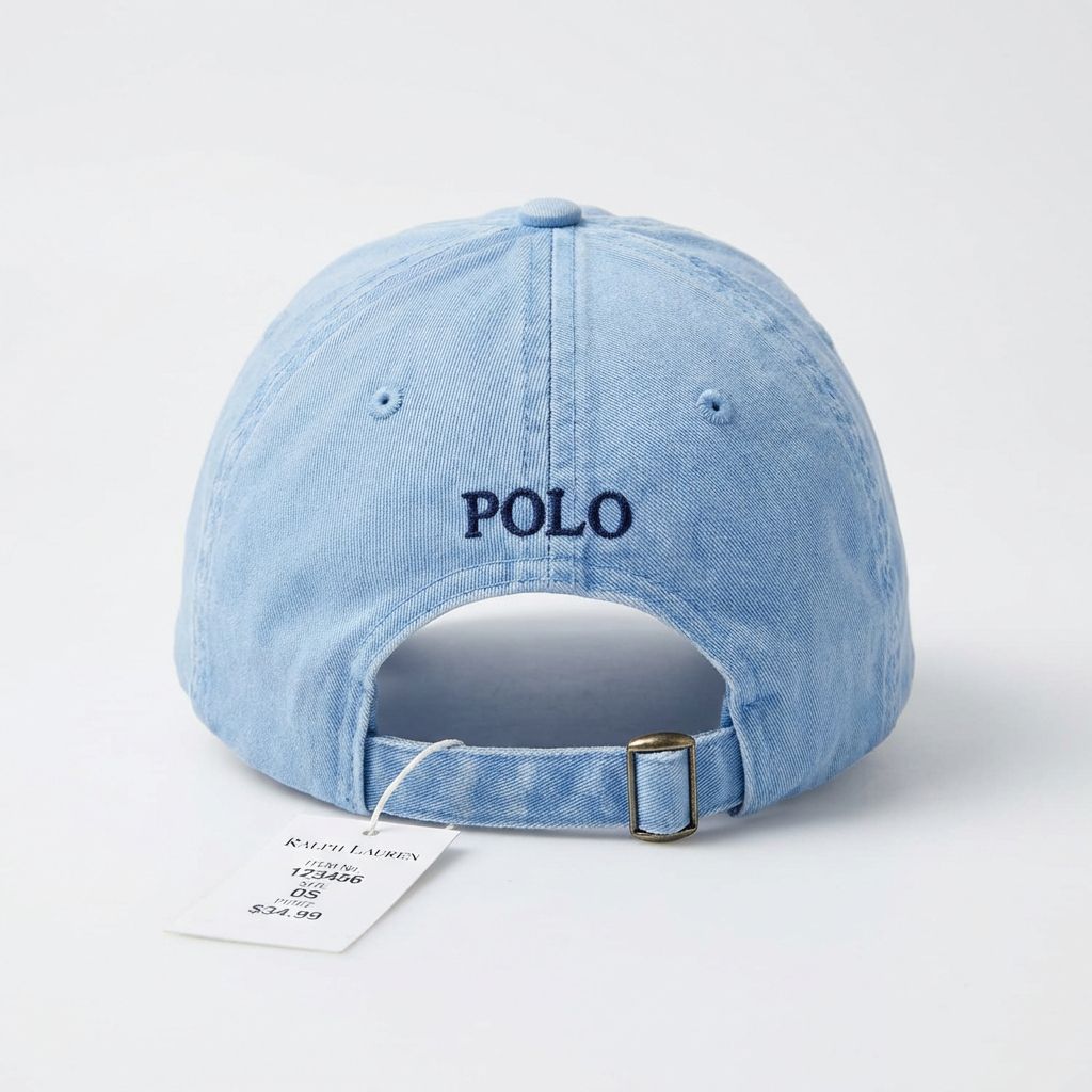RL Classic Cap - Babyblau Klein Pony Kobalt Blau