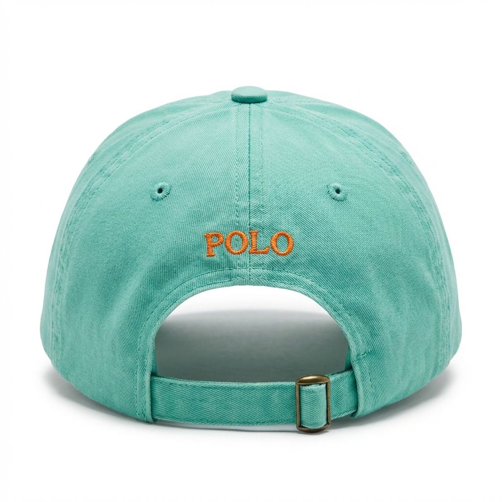 RL Classic Cap - Wassergrün Kleines Pony Orange