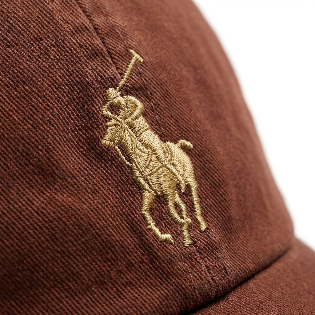 RL Classic Cap - Braun Kleines Pony Khaki