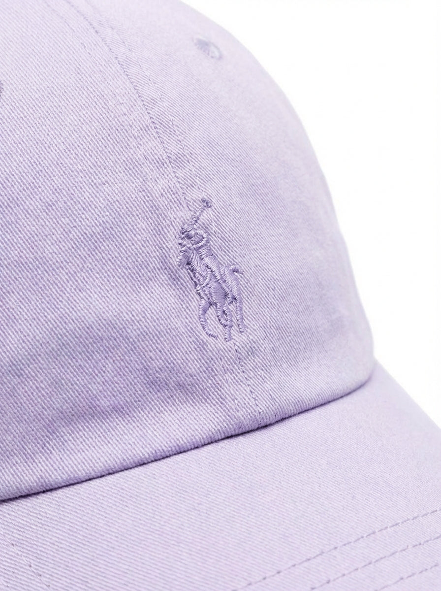 RL Classic Cap - Lila Kleines Pony Weiß