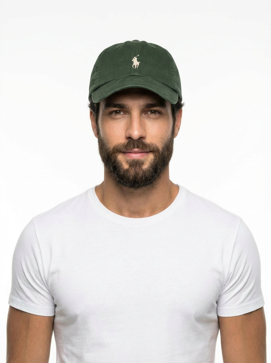 RL Classic Cap - Armeegrün Kleines Pony Creme