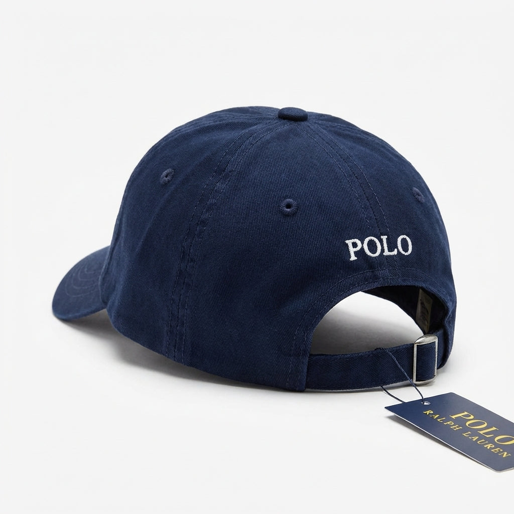 RL Classic Cap - Marineblau Kleines Pony Weiß