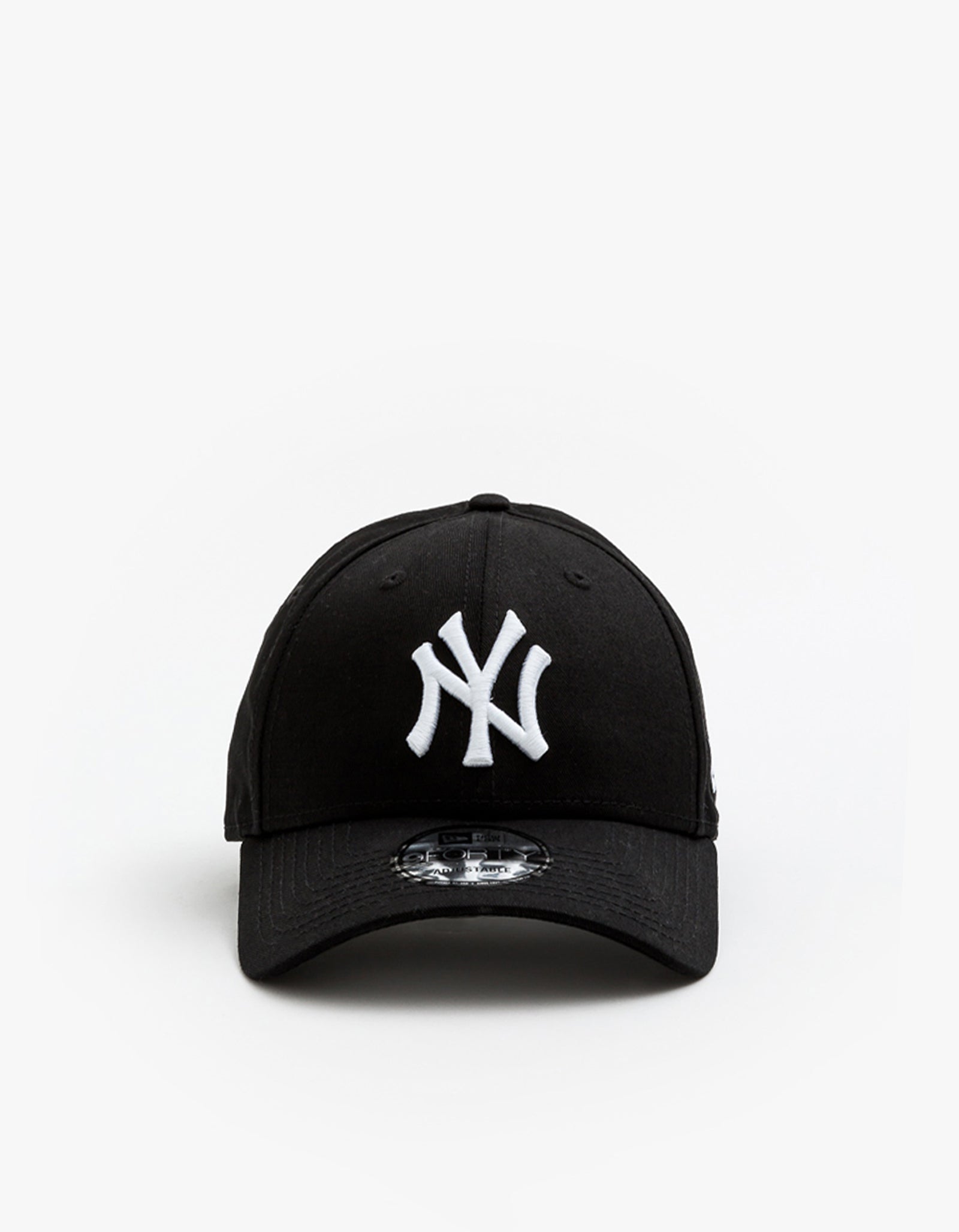 NY Yankees 9FORTY Strapback Cap - Schwarz/Weiß