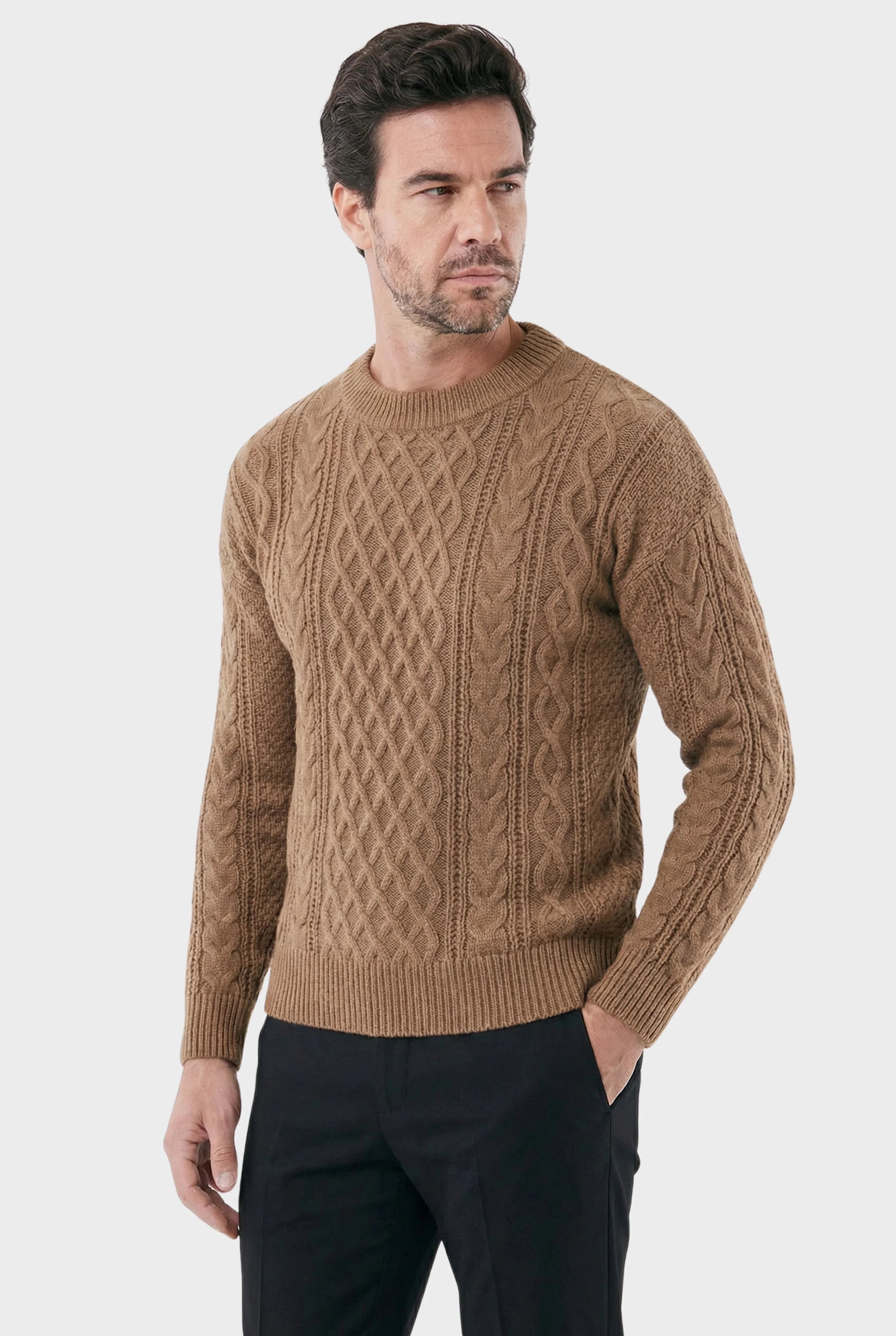 Herrenpullover Noir aus Wolle