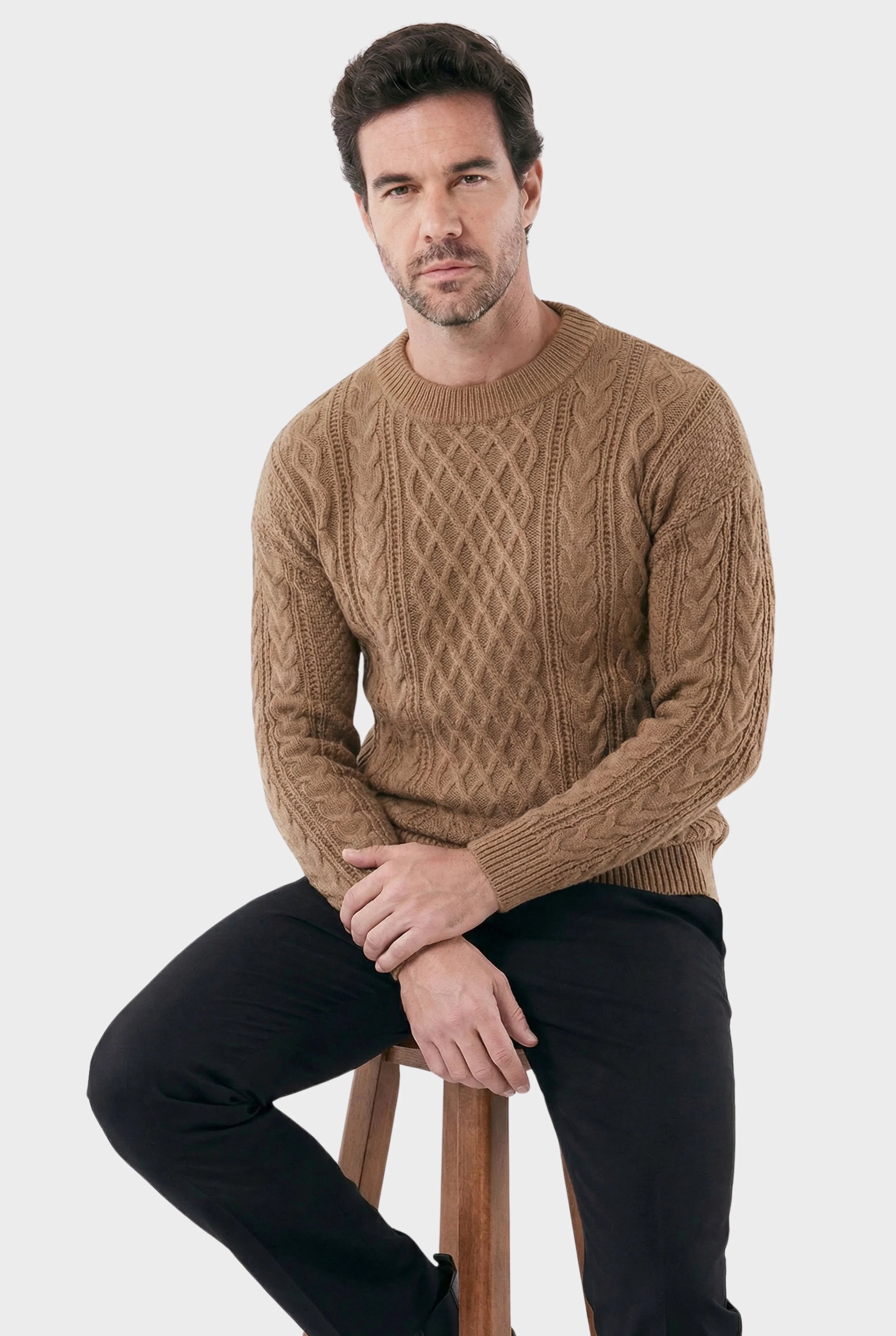 Herrenpullover Noir aus Wolle