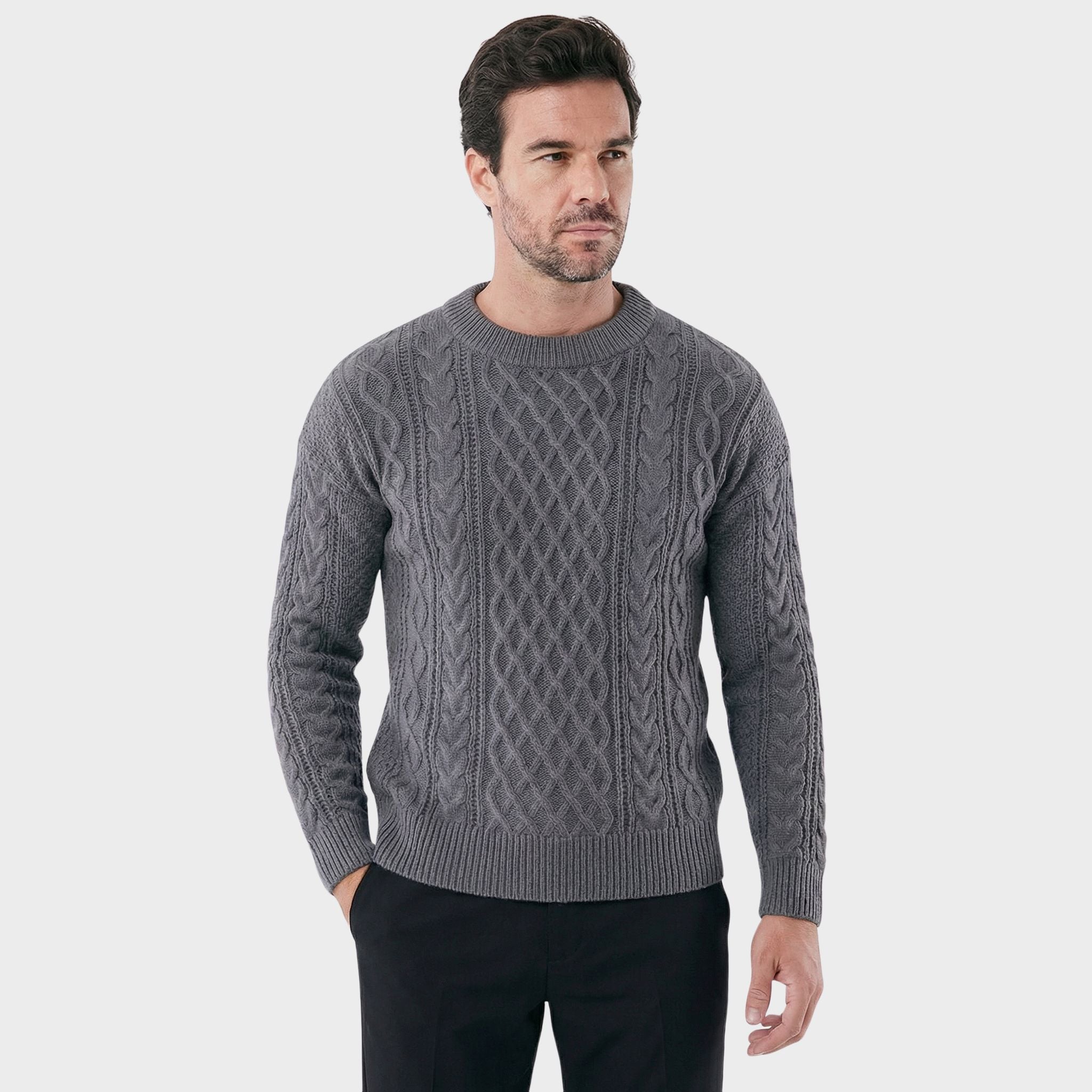 Herrenpullover Noir aus Wolle