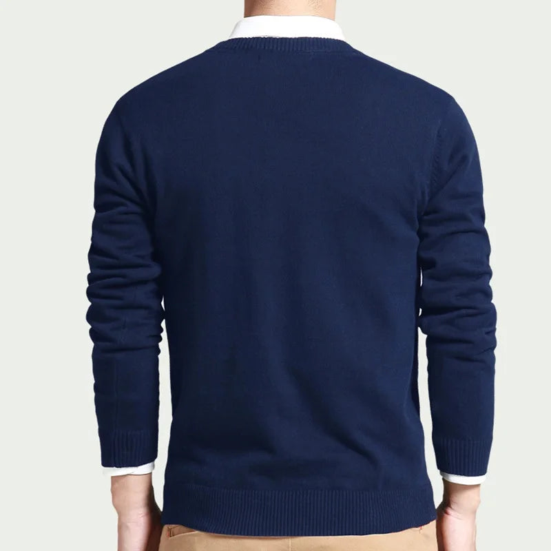 Herren Casual V-Ausschnitt Pullover aus Strick