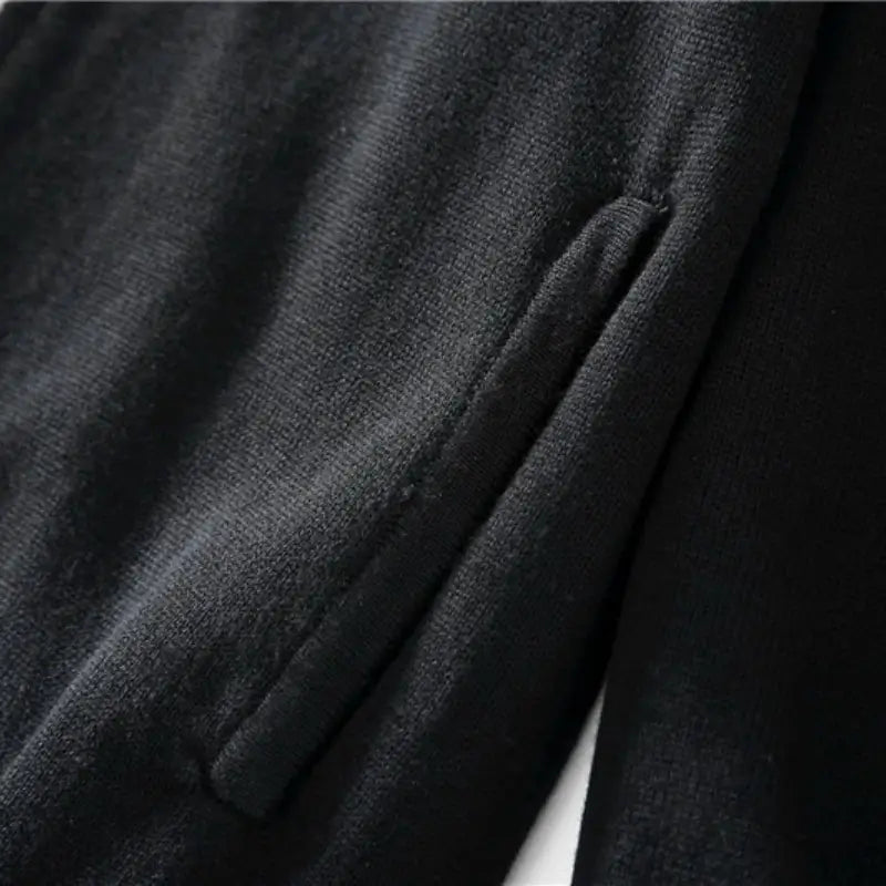 Herren Full-Zip Pullover mit Stehkragen
