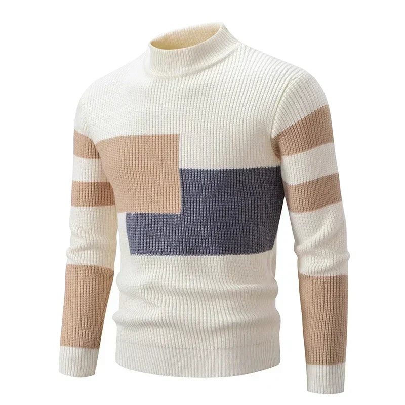 Herren Pullover aus geripptem Strick