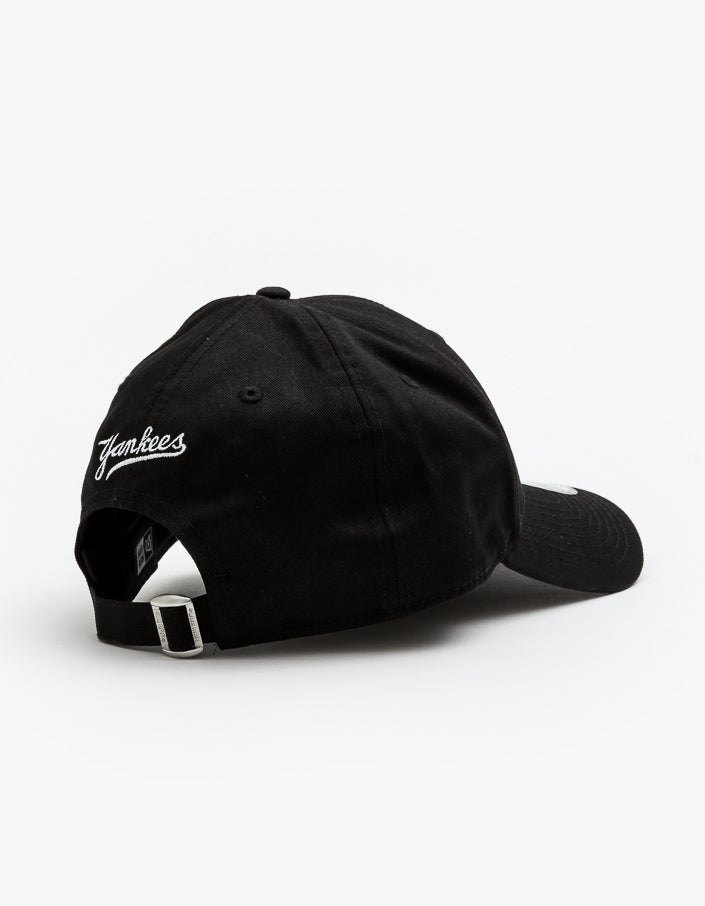 NY Yankees 9FORTY Strapback Cap - Schwarz/Weiß